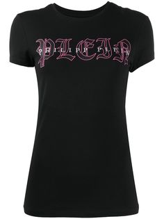 Philipp Plein футболка с логотипом из страз