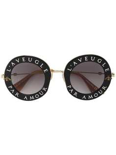 Gucci Eyewear круглые солнцезащитные очки