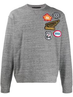 Dsquared2 толстовка Route 64 с нашивками