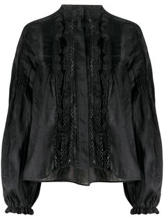 Isabel Marant блузка оверсайз с оборками