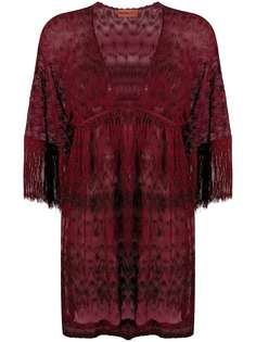 Missoni Mare прозрачная накидка с V-образным вырезом