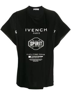 Givenchy футболка оверсайз Spirit с логотипом