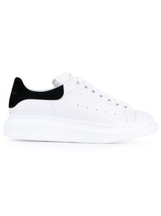 Alexander McQueen кожаные кеды с черной отделкой