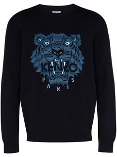 Kenzo толстовка с принтом Tiger