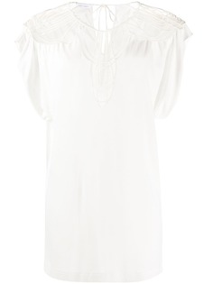 Alberta Ferretti топ с плетеным верхом