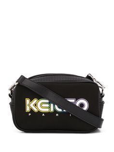 Kenzo сумка через плечо с логотипом и сетчатой вставкой