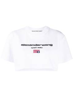 Alexander Wang укороченный топ с логотипом