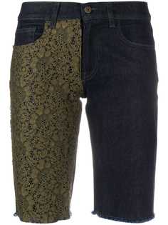Mr & Mrs Italy джинсовые шорты с кружевом