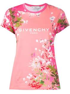 Givenchy футболка с цветочным принтом
