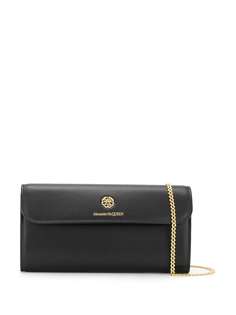 Alexander McQueen клатч с тисненым логотипом