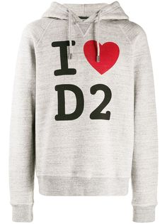 Dsquared2 футболка с принтом I Love D2