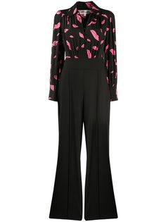 Diane von Furstenberg комбинезон широкого кроя с принтом