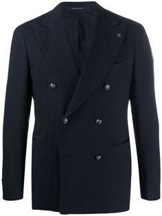 Tagliatore двубортный пиджак с заостренными лацканами