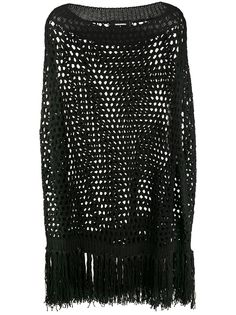 Dsquared2 топ в технике кроше с бахромой