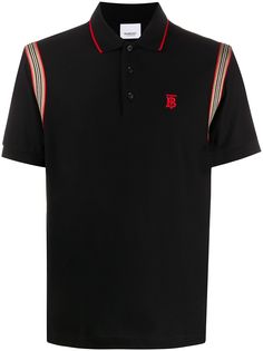 Burberry red deals polo shirt
