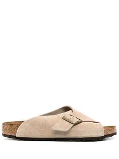 Birkenstock шлепанцы с декорированной пряжкой