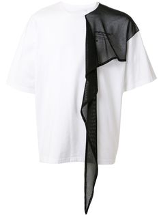 Yoshiokubo футболка с сетчатой вставкой