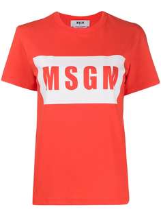 MSGM футболка с графичным логотипом