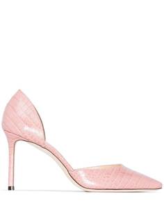 Jimmy Choo туфли Esther 85 с тиснением под кожу крокодила