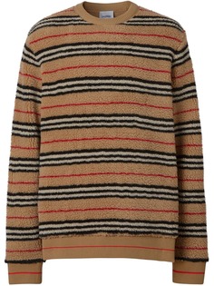 Burberry флисовая толстовка в полоску Icon Stripe