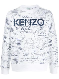 Kenzo толстовка Mermaids с круглым вырезом