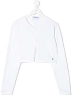 Simonetta TEEN cropped logo cardigan