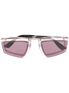 Acne Studios futuristic double lenses sunglasses