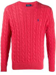 Polo Ralph Lauren джемпер фактурной вязки с логотипом