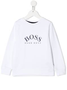 Boss Kids logo print sweater