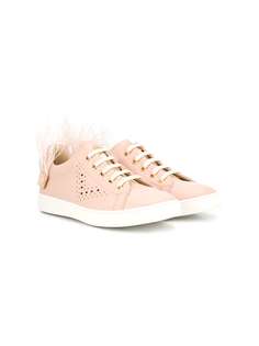 Florens TEEN feather embellished sneakers