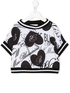 Miss Blumarine heart-print sweatshirt