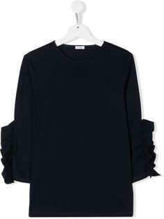 Il Gufo TEEN ruffle trim jersey top