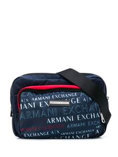 Armani Exchange поясная сумка с логотипом