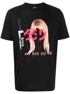 Diesel футболка с графичным принтом