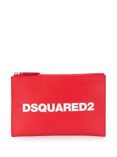 Dsquared2 клатч на молнии с логотипом