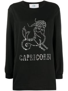 Alberta Ferretti crystal embellished Capricorn T-shirt