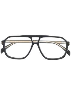 DAVID BECKHAM EYEWEAR солнцезащитные очки-авиаторы с двойным мостом