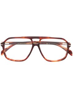 DAVID BECKHAM EYEWEAR солнцезащитные очки-авиаторы с двойным мостом