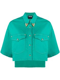 Versace Jeans Couture cropped denim jacket