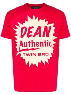 Dsquared2 футболка с принтом Dean Authentic