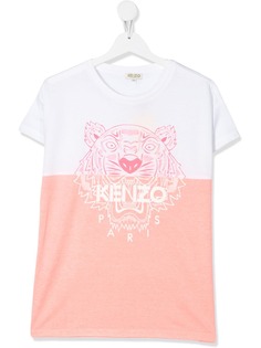 Kenzo Kids футболка в стиле колор-блок с логотипом