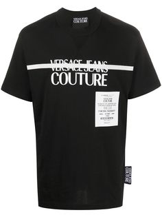 Versace Jeans Couture футболка с круглым вырезом и логотипом