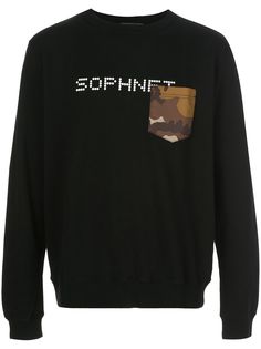 SOPHNET. logo print sweatshirt