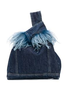 Simonetta Ravizza джинсовая сумка-тоут с бахромой