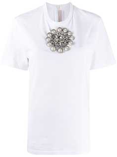 Christopher Kane футболка с брошью