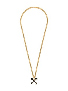 Off-White Arrows pendant chain necklace