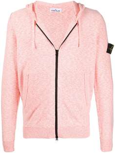 Stone Island contrast zip hoodie