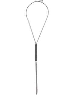 Peserico multi-chain long necklace