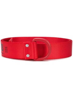 Y-3 logo print canvas belt