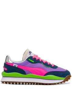 Puma colour-block panelled sneakers